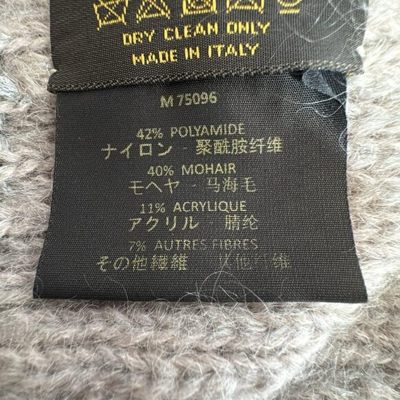 Auth LOUIS VUITTON Echarpe Monogram Sunset M75096 Beige - Unconfirmed Scarf - Picture 9 of 10